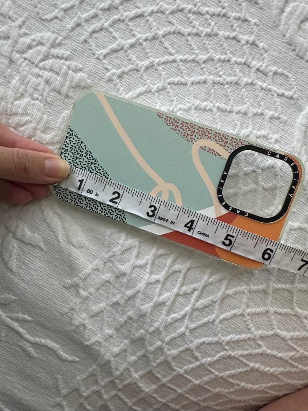 Casetify Abstract Colorblock Phone Case in Teal, Rust & Mustard